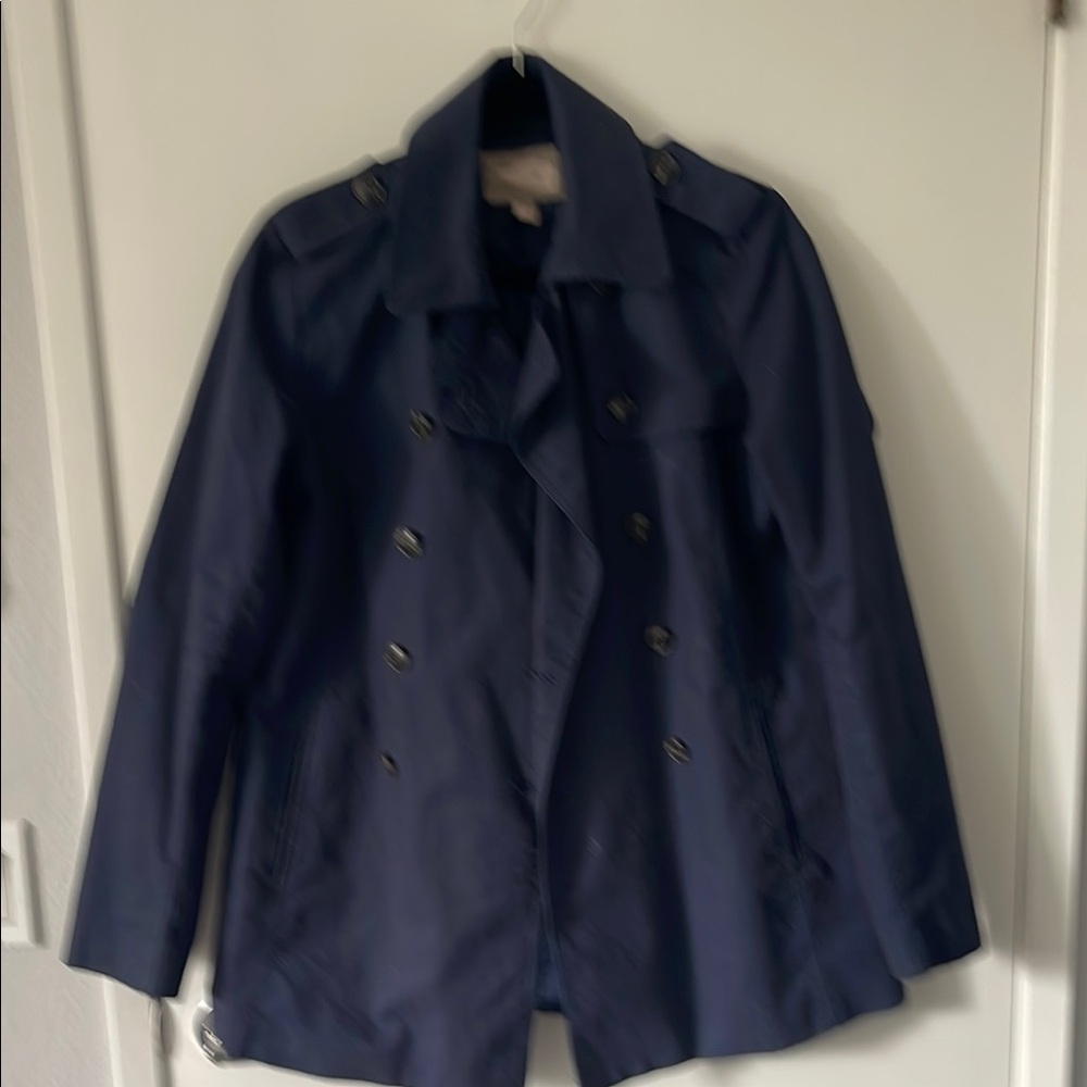 Navy Double-Breasted Women's Jacket